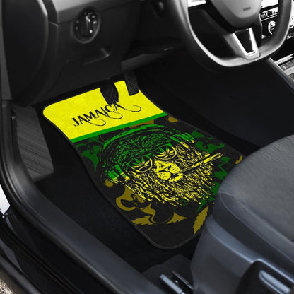 African Traditional Pattern Lions Rasta Jamaica Car Floor Mats