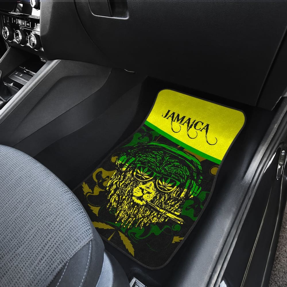 African Traditional Pattern Lions Rasta Jamaica Car Floor Mats