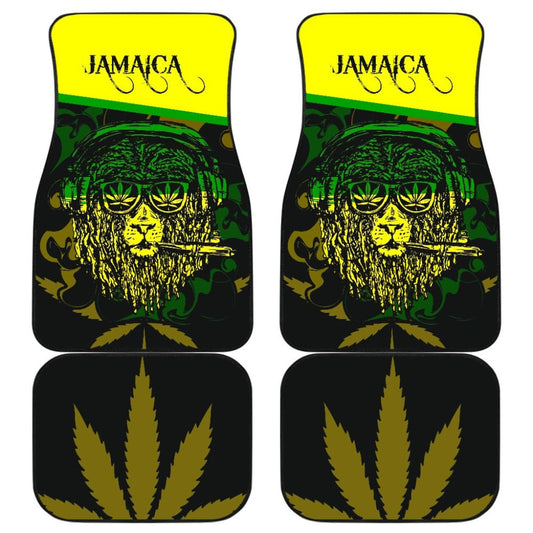 African Traditional Pattern Lions Rasta Jamaica Car Floor Mats