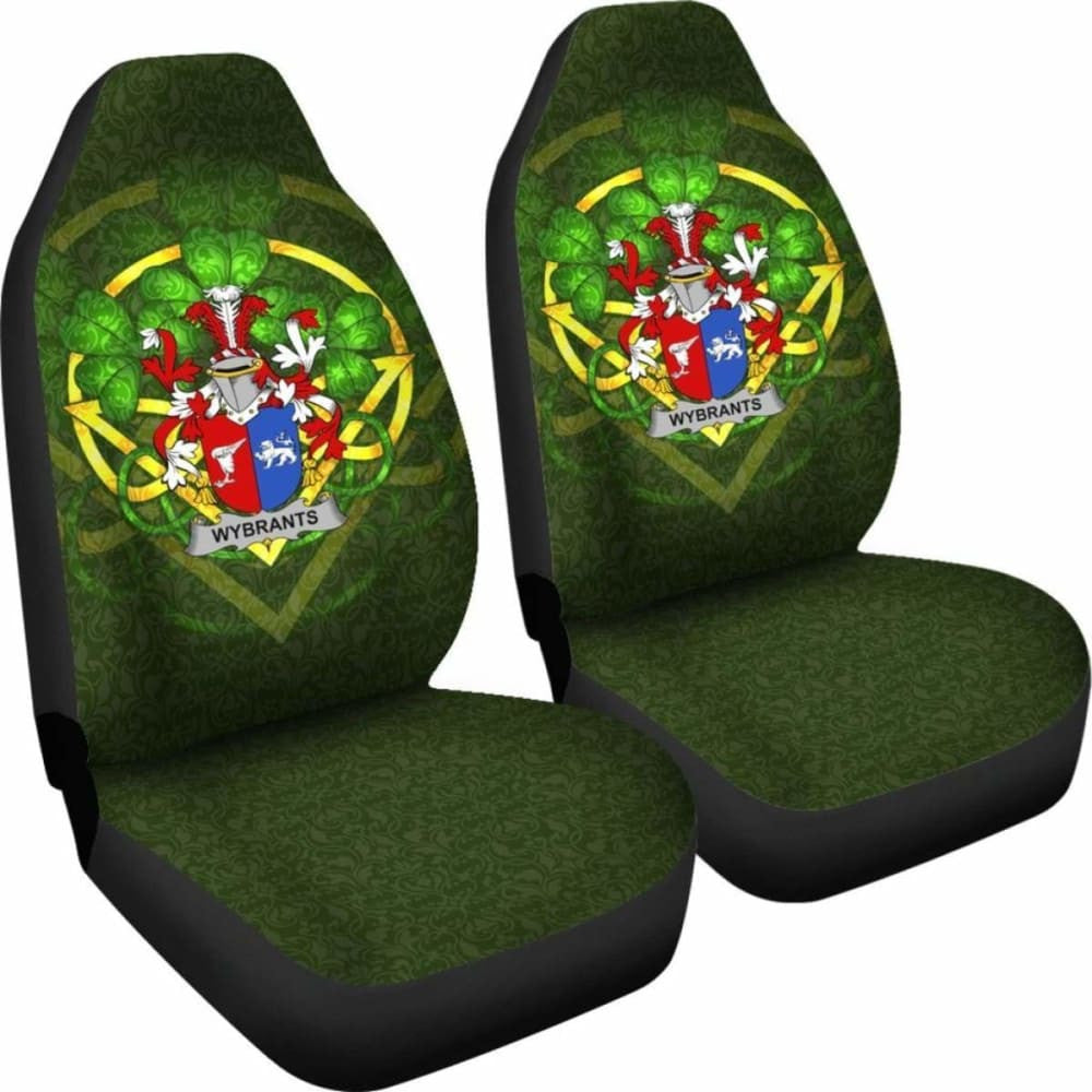 Wybrants \bIreland Car Seat Cover Celtic Shamrock ( Set Of Two)