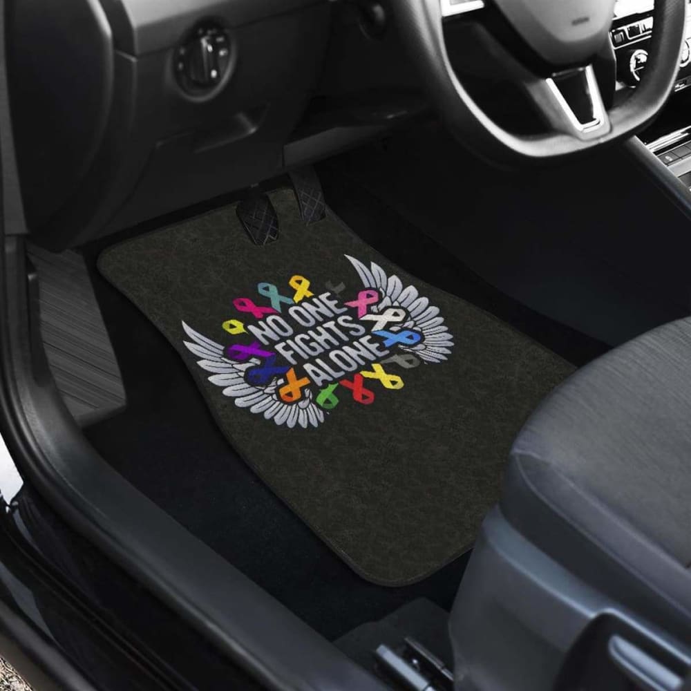 Cancer No One Fights Alone Car Floor Mats