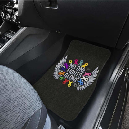 Cancer No One Fights Alone Car Floor Mats