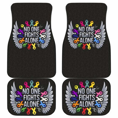 Cancer No One Fights Alone Car Floor Mats