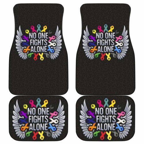 Cancer No One Fights Alone Car Floor Mats