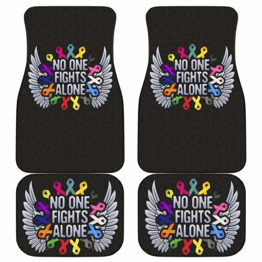 Cancer No One Fights Alone Car Floor Mats