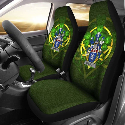 Wheatley \bIreland Car Seat Cover Celtic Shamrock ( Set Of Two)