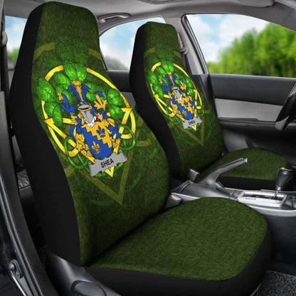 Shea Or O'Shee \bIreland Car Seat Cover Celtic Shamrock ( Set Of Two)