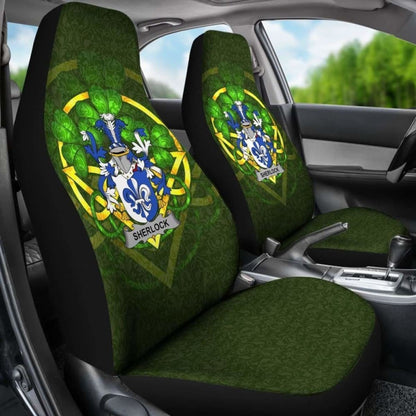 Sherlock \bIreland Car Seat Cover Celtic Shamrock ( Set Of Two)