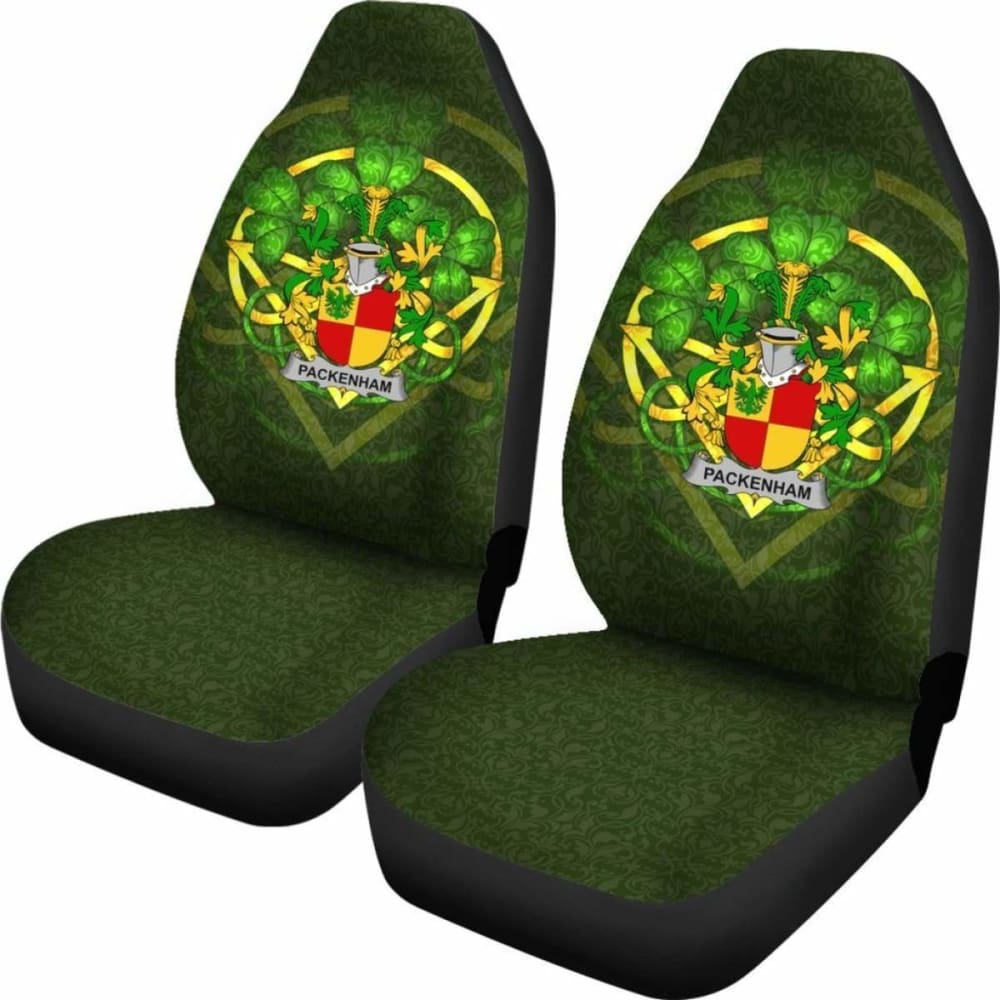 Packenham \bIreland Car Seat Cover Celtic Shamrock ( Set Of Two)