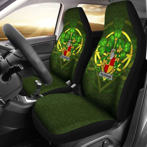 Packenham \bIreland Car Seat Cover Celtic Shamrock ( Set Of Two)