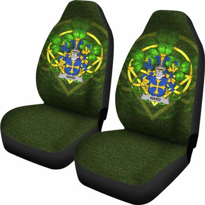 Ward \bIreland Car Seat Cover Celtic Shamrock ( Set Of Two)