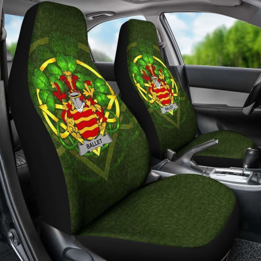 Ballet \bIreland Car Seat Cover Celtic Shamrock ( Set Of Two)