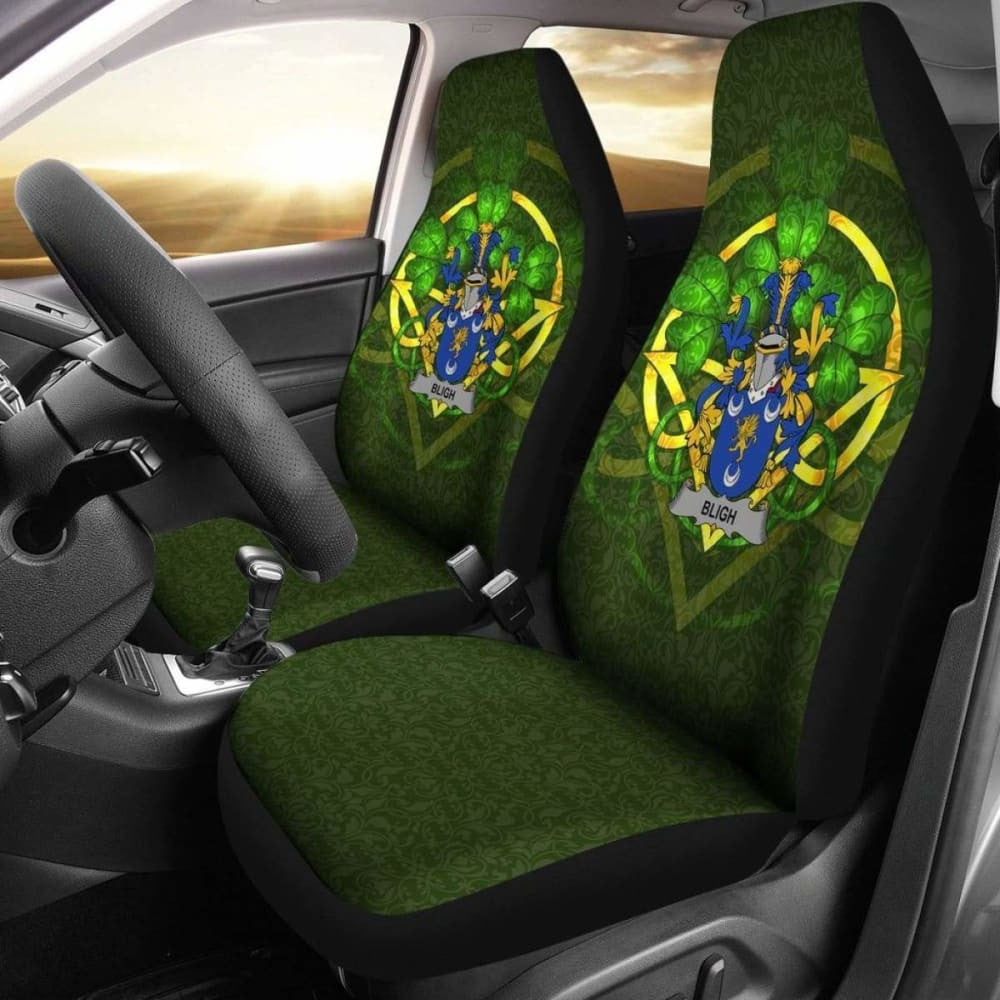 Bligh \bIreland Car Seat Cover Celtic Shamrock ( Set Of Two)