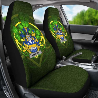 Borough \bIreland Car Seat Cover Celtic Shamrock ( Set Of Two)
