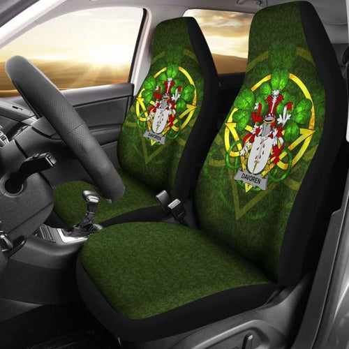 Davoren Or O'Davoren \bIreland Car Seat Cover Celtic Shamrock ( Set Of Two)