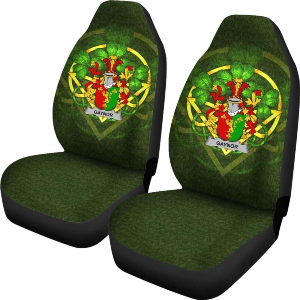 Gaynor Or Mcgaynor \bIreland Car Seat Cover Celtic Shamrock ( Set Of Two)