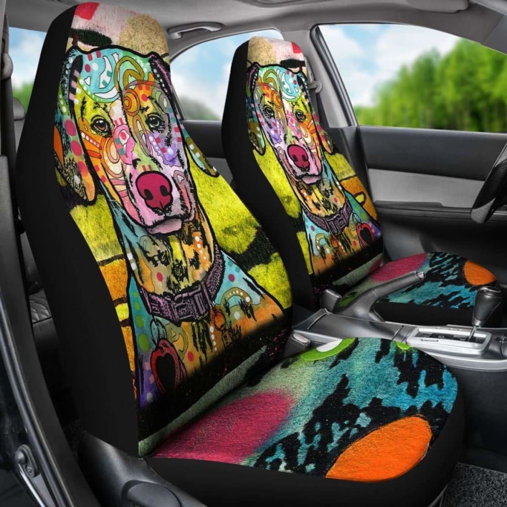 Dalmatian Design Car Seat Covers Colorful Back