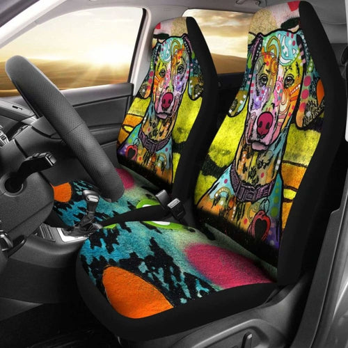 Dalmatian Design Car Seat Covers Colorful Back