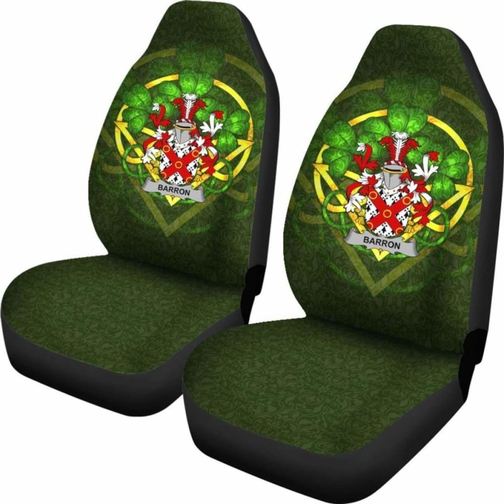 Barron \bIreland Car Seat Cover Celtic Shamrock ( Set Of Two)