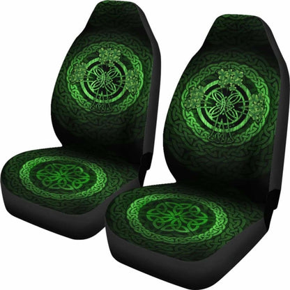 Celtic Car Seat Covers - Irish Shamrock Tattoo (Set Of Two)