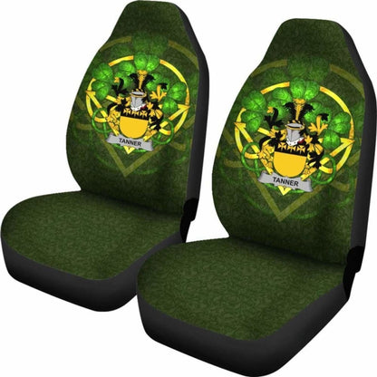 Tanner \bIreland Car Seat Cover Celtic Shamrock ( Set Of Two)