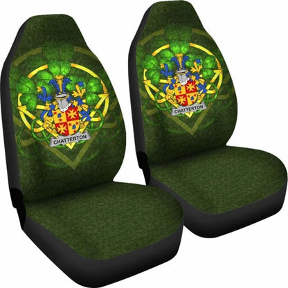 Chatterton \bIreland Car Seat Cover Celtic Shamrock ( Set Of Two)