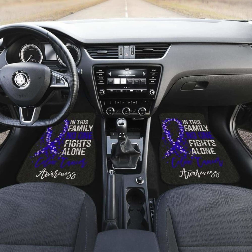 Colon Cancer No One Fights Alone Car Floor Mats