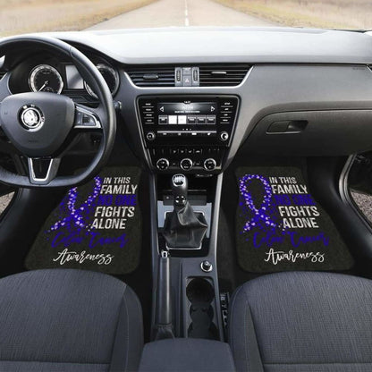 Colon Cancer No One Fights Alone Car Floor Mats