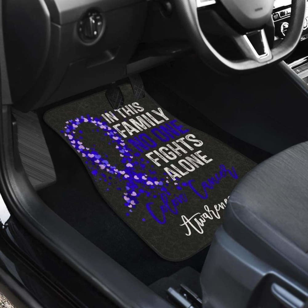 Colon Cancer No One Fights Alone Car Floor Mats