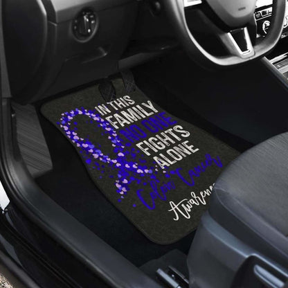 Colon Cancer No One Fights Alone Car Floor Mats