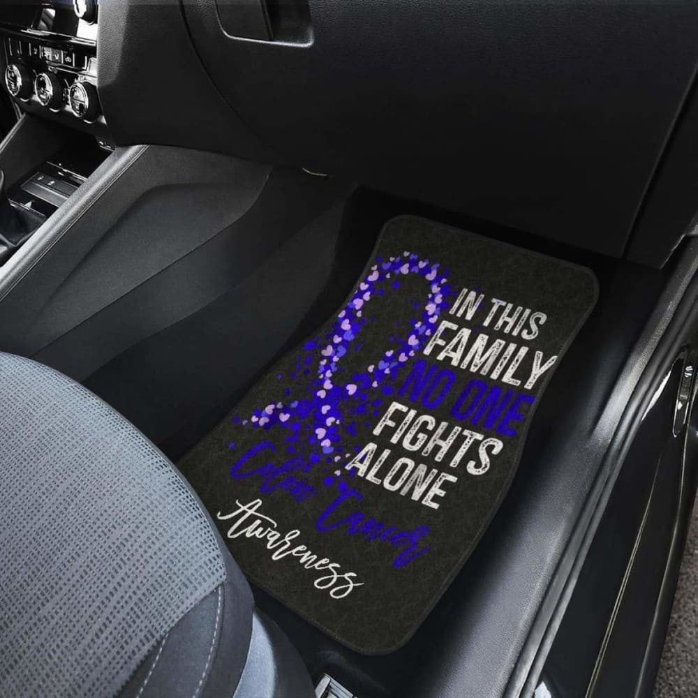 Colon Cancer No One Fights Alone Car Floor Mats