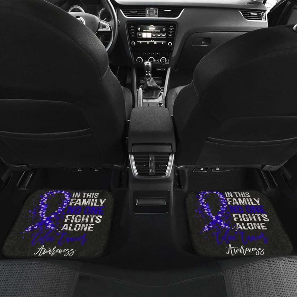 Colon Cancer No One Fights Alone Car Floor Mats