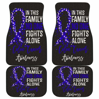 Colon Cancer No One Fights Alone Car Floor Mats