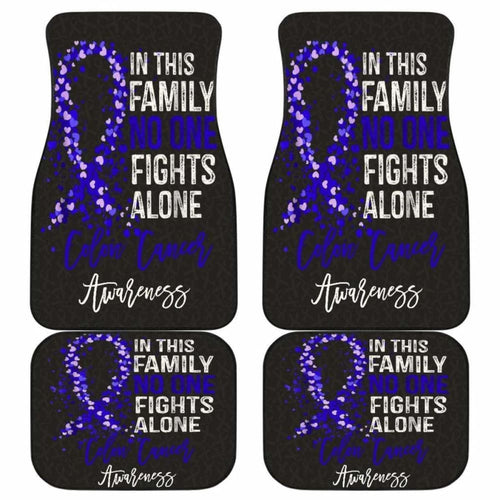 Colon Cancer No One Fights Alone Car Floor Mats