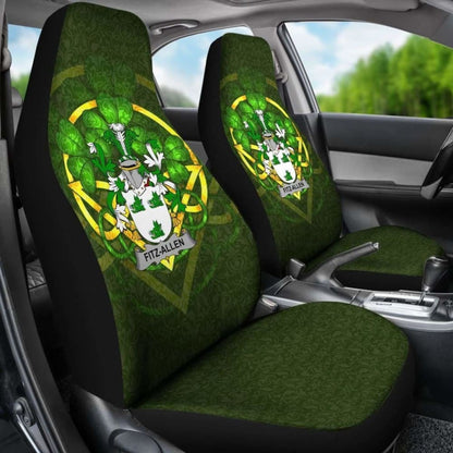 Fitz-Allen \bIreland Car Seat Cover Celtic Shamrock ( Set Of Two)
