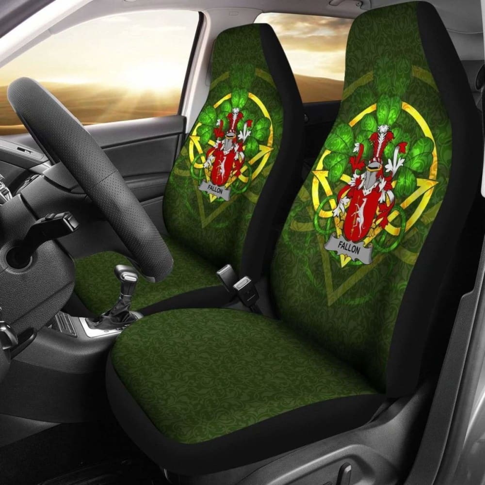 Fallon Or O'Fallon \bIreland Car Seat Cover Celtic Shamrock ( Set Of Two)