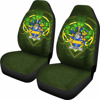 Baker \bIreland Car Seat Cover Celtic Shamrock ( Set Of Two)