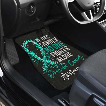 Ovarian Cancer No One Fights Alone Car Floor Mats