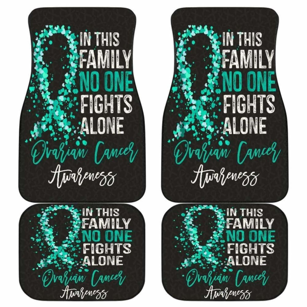 Ovarian Cancer No One Fights Alone Car Floor Mats