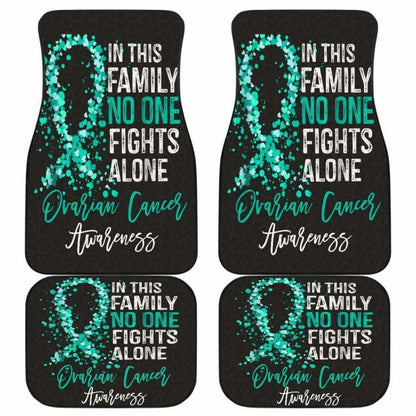 Ovarian Cancer No One Fights Alone Car Floor Mats