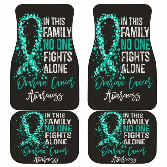 Ovarian Cancer No One Fights Alone Car Floor Mats