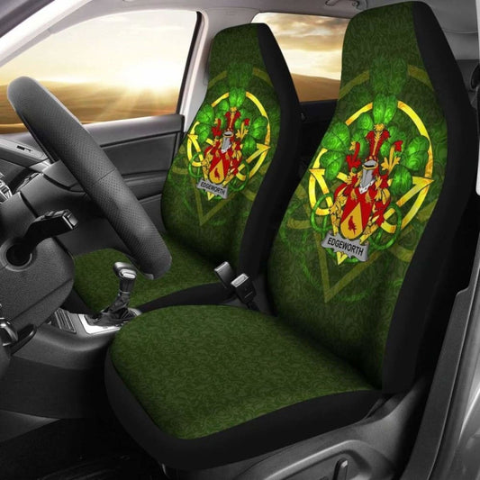 Edgeworth \bIreland Car Seat Cover Celtic Shamrock ( Set Of Two)