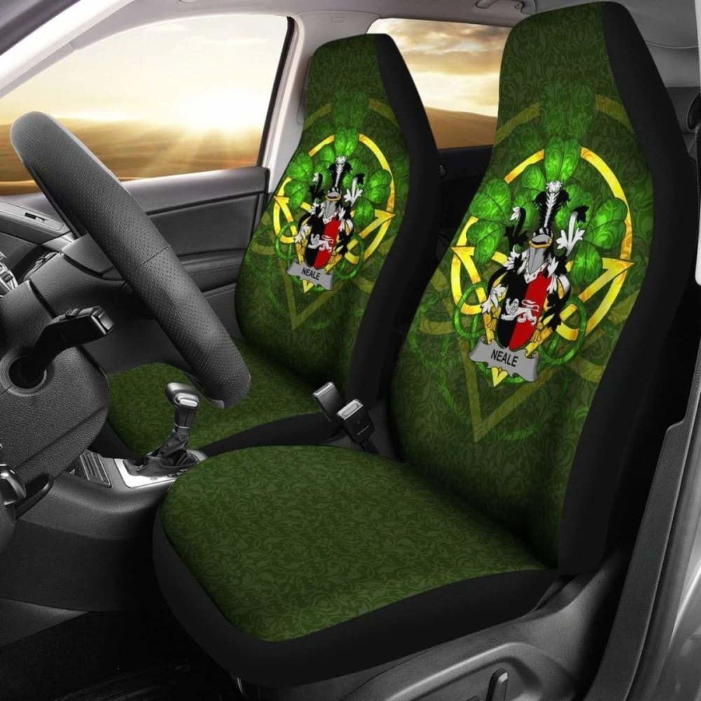 Neale \bIreland Car Seat Cover Celtic Shamrock ( Set Of Two)