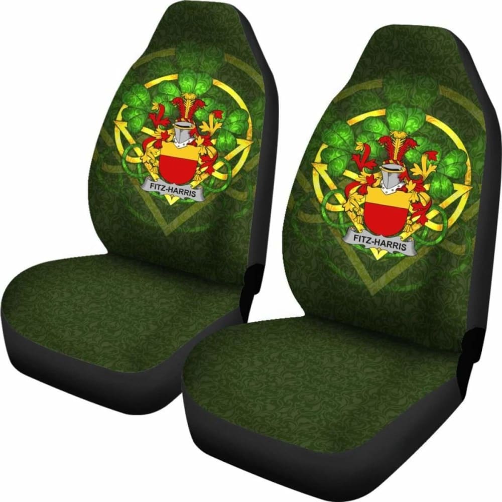 Fitz-Harris \bIreland Car Seat Cover Celtic Shamrock ( Set Of Two)