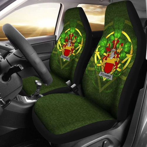 Fitz-Harris \bIreland Car Seat Cover Celtic Shamrock ( Set Of Two)