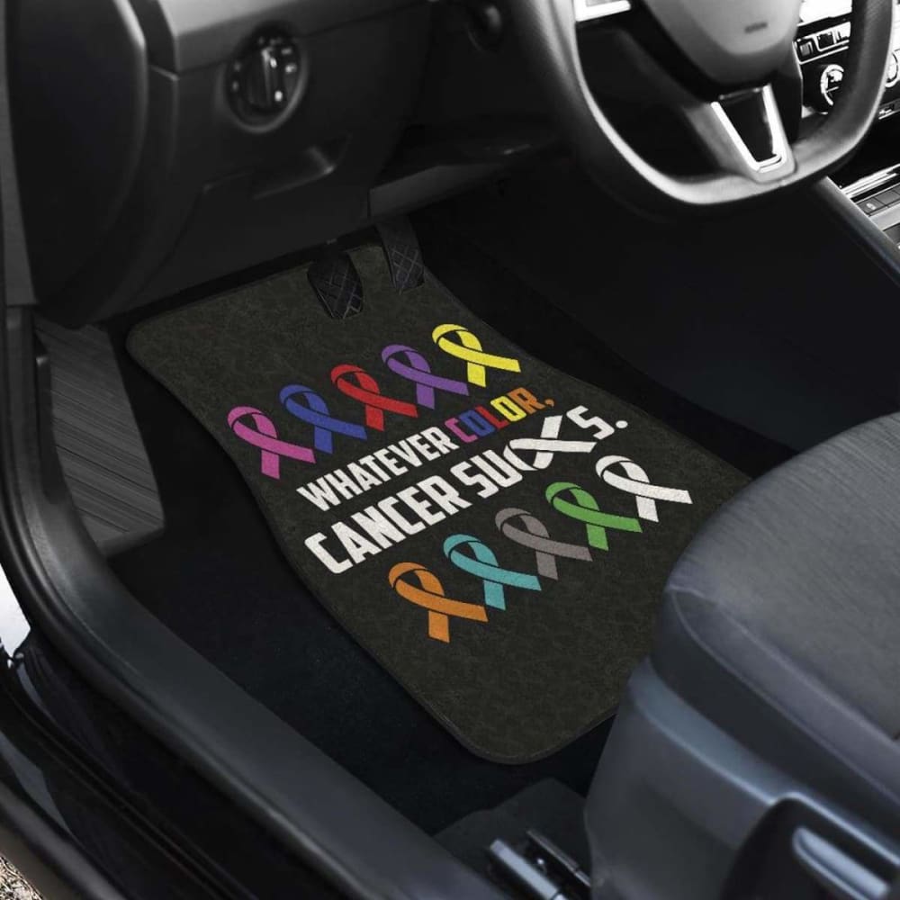 Cancer Whatever Color Cancer Suck Car Floor Mats