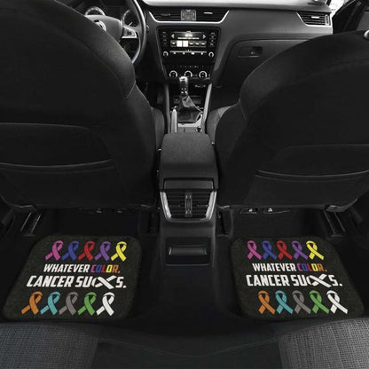Cancer Whatever Color Cancer Suck Car Floor Mats