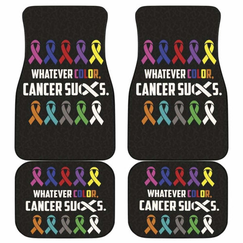 Cancer Whatever Color Cancer Suck Car Floor Mats