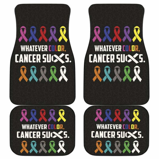 Cancer Whatever Color Cancer Suck Car Floor Mats