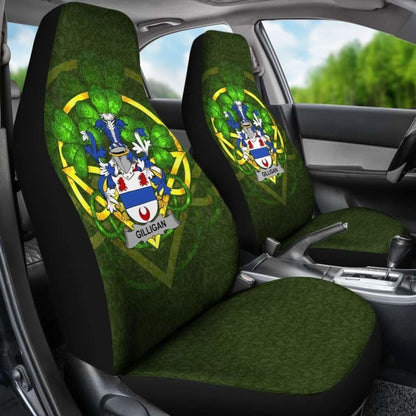 Gilligan Or Mcgilligan \bIreland Car Seat Cover Celtic Shamrock ( Set Of Two)